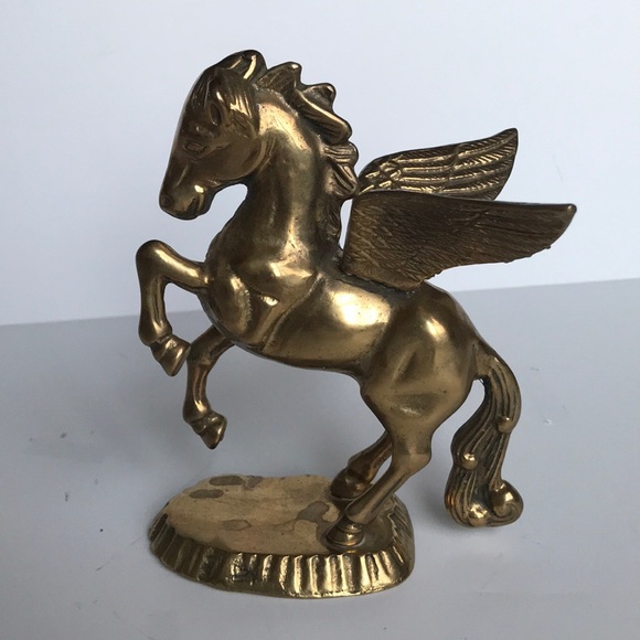 Brass Pegasus Figurine - Picture 1 of 4